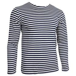 Russische Marine Telnjaschka Langarmshirt - blaue Streifen der Marine (3XL - 48 inch) von Epic Militaria