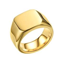 Epinki Eheringe Breit 8MM, Gold Eheringe Herren Ringe Poliert Edelstahl Ringe für Männer, Größe 57 (18.1) von Epinki