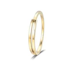 Epinki Gold Au375 Ring, Klassiker Trauringe Ovalschliff, 9K Gold Pärchen Ringe Verlobungsring Damen Echt Gold Schmuck, Individuelle Größen von Epinki