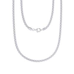 Epinki Sterling Silber Kette 925, Klassiker 3MM Breit Venezianierkette Halskette Anhänger 925er Silber, Männer Halsketten, Silber, 60CM von Epinki