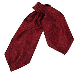 Epoint Herrenmode Klassisches Paisley-Krawatten-Set aus Seide, mit Box, Dunkelrot - era1b01c, Einheitsgröße von Epoint