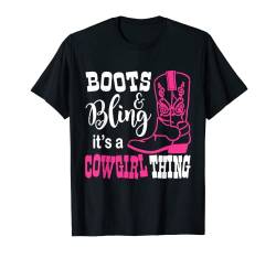 Stiefel und Bling Es ist eine Cowgirl-Sache T-Shirt von Equestrian Saddle Horse Apparel