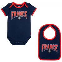 Set aus Baby-Body + Lätzchen Frankreich 2022/23 von Equipe de France de Football