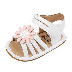 EraAja Elefanten Baby Sandalen Sandalen Mädchen Baby Prewalker Prinzessin Sommer Baby Schuhe Badeschuhe 22 (White, 22 Toddler) von EraAja