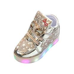 Sterntal Schuh Baby Star Luminous Kinder beiläufige Bunte leichte Schuhe Kinderschuhe Mädchen (Gold, 28) von EraAja