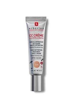 Erborian CC Cream - Leichte getönte Gesichtscreme mit Centella Asiatica - Gesichtspflege aus Korea verbessert den Teint und spendet Feuchtigkeit - mit LSF 25, für helle Haut - Hell - 15 ml von Erborian