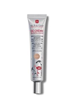 Erborian CC Cream - Leichte getönte Gesichtscreme mit Centella Asiatica - Gesichtspflege aus Korea verbessert den Teint und spendet Feuchtigkeit - mit LSF 25, für helle Haut - Hell - 45 ml von Erborian