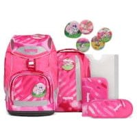 Ergobag Pack Schulrucksack-Set 6tlg KuntBärbuntes Einhorn von Ergobag