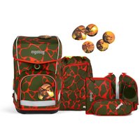 ergobag Cubo Light Schulranzen-Set 6-tlg. FeuerspeiBär von Ergobag