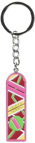 Ergugos Rosa Hoverboard Schlüsselanhänger für Männer Jungen Cool Edelstahl Schlüsselanhänger Geldbörse Anhänger Handtasche Tasche Dekoration, Medium, Pink, Medium von Ergugos