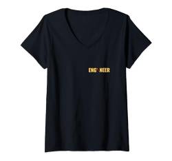 Damen Ingenieur T-Shirt mit V-Ausschnitt von Eric Creations
