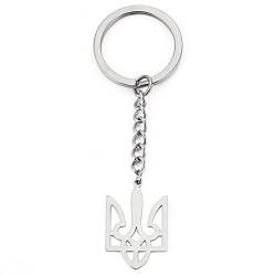 Ericetion Ukraine Trident Keychain, Nationales Emblem -symbol Für Taschen, Geldbörsen Und Autodekorationen von Ericetion