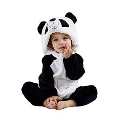 Baby Tier Kostüm-Unisex Baby Winter Herbst Flanell Cartoon Mit Kapuze Overall Kleinkind Cosplay Overall Warme Kleidung (panda,Tag 100) von Erichman