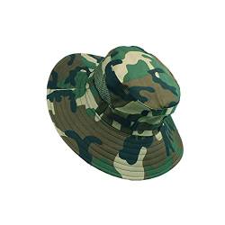 Kinder Camouflage mesh Boonie hut Camo Angeln Boonie Hut Baby Eimer Hut Jagd Hüte für Kinder und Erwachsene (coffee,One size) von Erichman