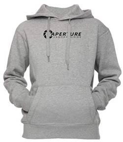 Erido Aperture Laboratories Unisex Herren Damen Kapuzenpullover Sweatshirt Pullover Grau Größe L Men's Women's Hoodie Sweatshirt Grey Large Size L von Erido