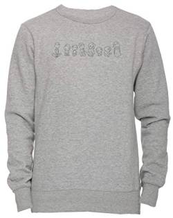 Erido Kodama - Prinzessin Mononoke Unisex Herren Damen Jumper Sweatshirt Pullover Grau Größe XL Men's Women's Jumper Grey X-Large Size XL von Erido