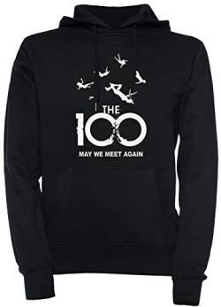 Erido The 100 - May We Meet Again Unisex Herren Damen Kapuzenpullover Sweatshirt Pullover Schwarz Größe S Men's Women's Hoodie Black Small Size S von Erido