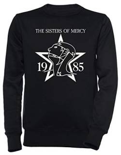 Sisters of Mercy Shirt with 1985 Unisex Herren Damen Jumper Sweatshirt Pullover Schwarz Größe M Men's Women's Jumper Black Medium Size M von Erido