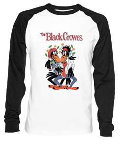 The Black Crowes Classic Herren Damen Unisex Baseball T-Shirt Weiß Schwarz 2/3 Ärmel Women's Men's Unisex von Erido