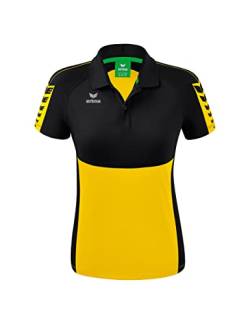 Erima Damen Six Wings Sport Polohemd, gelb, 34 von Erima