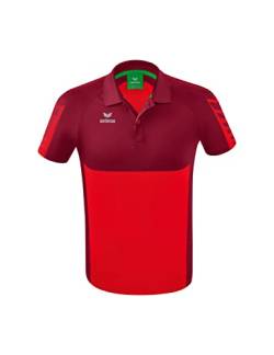 Erima Herren Six Wings Sport Polohemd, rot/bordeaux, XL von Erima