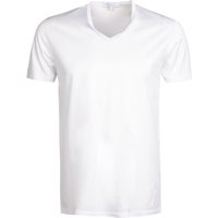 Ermenegildo Zegna Herren T-Shirt weiß Baumwolle unifarben von Ermenegildo Zegna