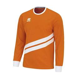 Errea Unisex Langarm Jaro T-Shirt, Orange/Weiß, XXXL von Errea
