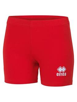 Errea Unisex Volleyball-Leggings für Damen, Rot Weiß, 134 Shorts, XS von Errea