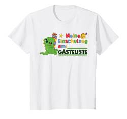 Kinder Gästeliste Einschulung Gästebuch Dino Junge Schulstart 2021 T-Shirt von Erstklässler Schulkind Deko Gästeliste Einschulung