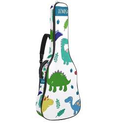 Eslifey Akustikgitarre Tasche Afrikanische Tiere Kamel Giraffe Ethnische Aquarell Muster Verstellbarer Schultergurt Gitarrentasche Gigbag 40 41 42 Zoll, Farbe 4, 42.9x16.9x4.7 in von Eslifey