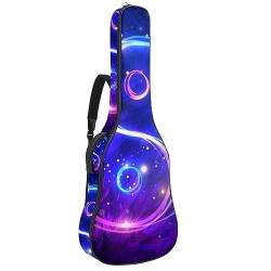 Eslifey Akustikgitarre Tasche Cherry Skulls Muster Verstellbarer Schultergurt Gitarrentasche Gigbag 40 41 42 Zoll, Farbe 8, 42.9x16.9x4.7 in von Eslifey
