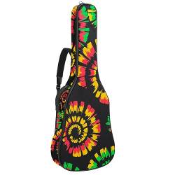 Eslifey Akustikgitarre Tasche Hahn Hahn in Wiese Blumen Verstellbarer Schultergurt Gitarrentasche Gigbag 40 41 42 Zoll, Farbe 2, 42.9x16.9x4.7 in von Eslifey