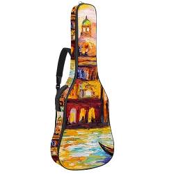 Eslifey Akustikgitarre Tasche Magische Meerjungfrau Skala Muster Verstellbarer Schultergurt Gitarre Fall Gig Bag 40 41 42 Zoll, Farbe 8, 42.9x16.9x4.7 in von Eslifey