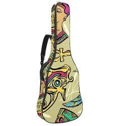 Eslifey Akustikgitarre Tasche Schöne Blau Schmetterling Muster Verstellbarer Schultergurt Gitarre Fall Gig Bag 40 41 42 Zoll, Farbe 2, 42.9x16.9x4.7 in von Eslifey