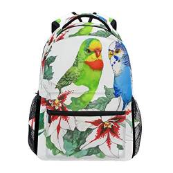 Eslifey Aquarell-Rucksack mit Vögeln, für Studenten, Reisetasche, Schulrucksäcke von Eslifey