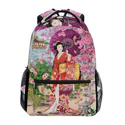 Eslifey Japanische Geisha Mädchen Rucksack Studenten Schultertasche Reisetasche College Schule Rucksäcke von Eslifey