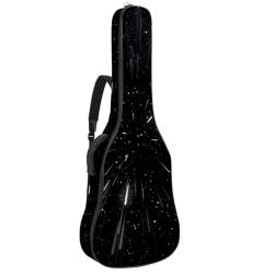 Eslifey Tasche für Akustikgitarre, farbige Kreise, Punkte, verstellbarer Schultergurt, Gitarrenkoffer, Gigbag 101,6 cm, 104,4 cm, 106,7 cm, Farbe 7, 42.9x16.9x4.7 in von Eslifey