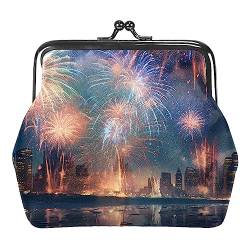 Münzgeldbörsen, Unabhängigkeitstag, Feuerwerk, Münzgeldbörse, tragbare Schmucktasche mit Kissverschluss, für Damen, Mädchen, Kinder, Mehrfarbig 8, 4.3x4.7 in/11x12 cm, Münztasche von Eslifey