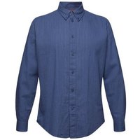 Esprit Langarmhemd Baumwollflanell-Hemd mit Nadelstreifen von Esprit