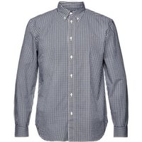 Esprit Langarmhemd Button-Down-Hemd mit Vichy-Muster, 100% Baumwolle von Esprit