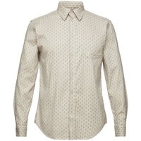 Esprit Langarmhemd Schmal geschnittenes Twill-Hemd mit Muster von Esprit
