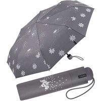Esprit Langregenschirm schöner, kleiner Schirm für Damen, Bits and Stars - silber-metallic von Esprit