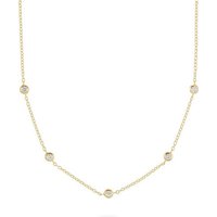 Esprit Silberkette ESPRIT Damen-Kette 925er Silber 5 Zirkonia von Esprit