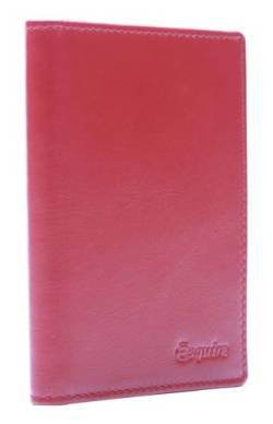 Esquire New Silk Passport Card Holder Red von Esquire