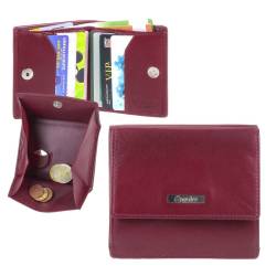 Geldbörse Leder 10x9cm für Senioren "Comfort" rot Esquire 0038-28-01 von Esquire