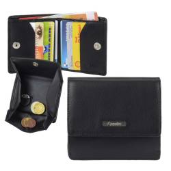 Geldbörse Leder 10x9cm für Senioren "Comfort" schwarz Esquire 0038-28-00 von Esquire