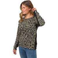 Estefania for woman Rundhalspullover 183-7602 weicher Pullover in angesagten Leo-Druck von Estefania for woman