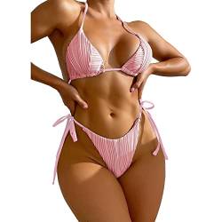 Estink Bikini Damen String Triangel Bikini Beachwear Schwimmanzug Bademode Badeanzug Bikini (M) von Estink