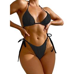 Estink Bikini Damen String Triangel Bikini Beachwear Schwimmanzug Bademode Badeanzug Bikini (M) von Estink