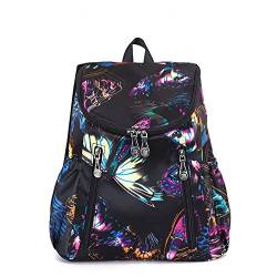 Rucksack Damen Mädchen Schule Rucksäcke Schulrucksack Daypack Wasserdicht Nylon Tagesrucksack Mode Blumen Reiserucksack von Estwell